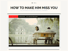 Tablet Screenshot of howtomakehimmissyou.com